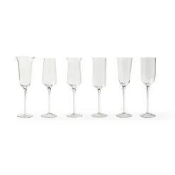 Set 6 Flute Forme Assortite